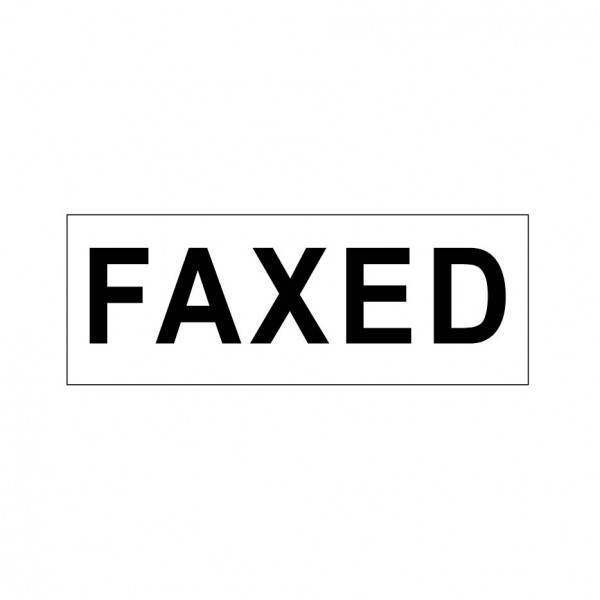 Faxed Stock Stamp OS-24, 38x14mm